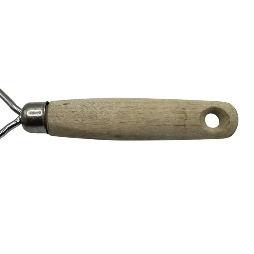 Vintage Potato Masher Wooden Handle Metal Farmhouse Decor 10.5 inch